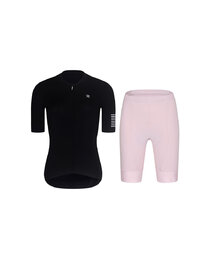 RIVANELLE Kurzarm Radtrikot und Shorts - VICTORIOUS LADY - Rosa/Schwarz